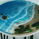 Epoxy Resin Ocean Table