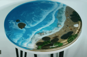 Epoxy Resin Ocean Table