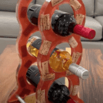 epoxy resin wine bottle holder rack