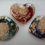 Epoxy Resin Heart Gems